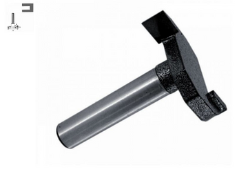 Freza Lemn pt. canelare, planare 32 mm, Coada 8 mm, 07F122B