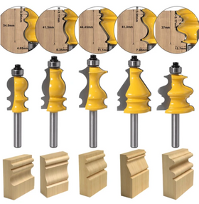 Set 5x Freze Lemn Pentru Decor Profile, Coada 8mm