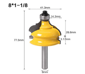 Freza Lemn Pentru Decor Profile, balustrade - Margea Romana 41.5mm - Coada 8mm - 0