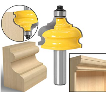 Freza Lemn Pentru Decor Profile, balustrade - Margea Romana 41.5mm - Coada 8mm