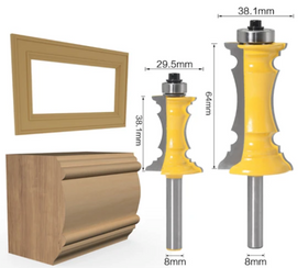 Set 2x Freze Pentru Rame, Model 2 - Coada 8mm