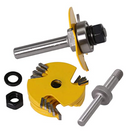 Set 2x Freze Disc Lemn cu Rulment Pentru fante, caneluri, din 6 discuri-4