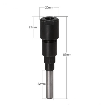 Prelungitor Pentru Freza Lemn, 87mm - Coada 12mm - 0