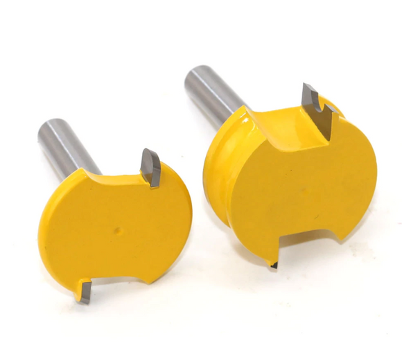 Set 2x Freze Lemn Imbinari Semicerc, Ciubar, Caiac, Canoe, Butoaie Coada 8mm