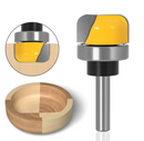 Freza Lemn Canale, Caneluri 28mm semirotund cu Muchii Rotunjite, coada 8mm, cu rulment-1