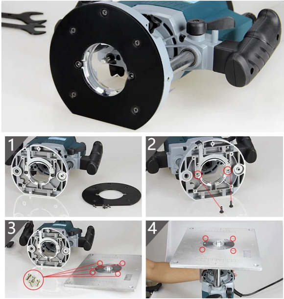 Masa, suport, placa aluminiu pentru prindere oberfreza (suport banc oberfreza) MODEL 1