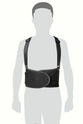 Curea / brau suport spate cu bretele reglabile, XL 130 mm