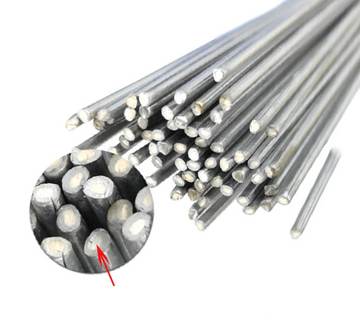 Set x20 tije, baghete de brazare cu flacara, 2 mm aluminiu, 50cm - 0