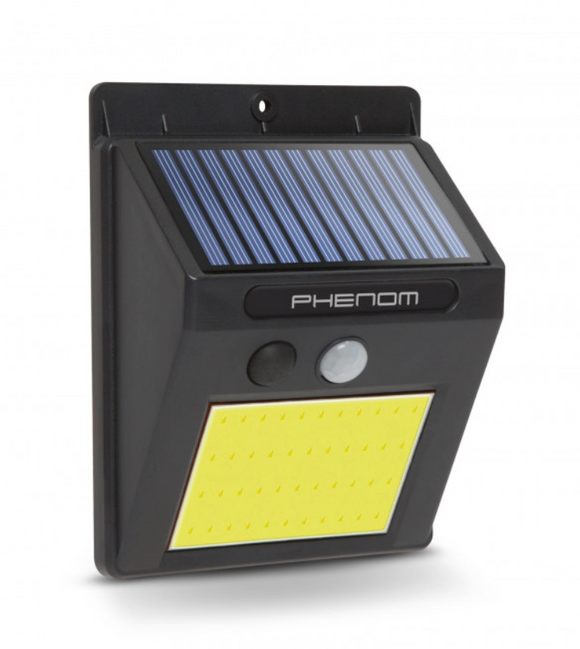 Reflector/Lampa solara cu senzor de mișcare, pt. perete - COB LED Phenom
