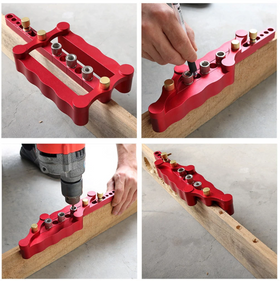 Dispozitiv, Set Dibluire cu autocentrare 6, 8, 10 mm, aluminiu