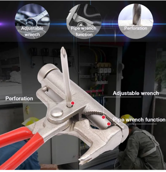 Ciocan multifunctional (extras cuie, cheie reglabila, taiere sarma, etc) 5-in-1