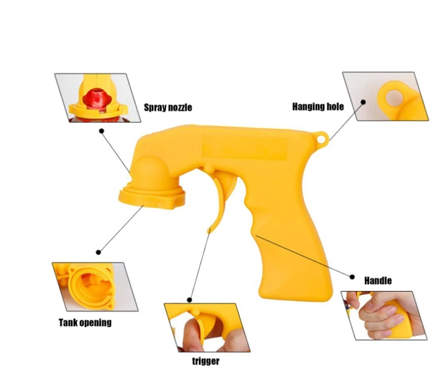 Dispenser tip pistol, cu maner ergonomic pt. doze spray vopsit