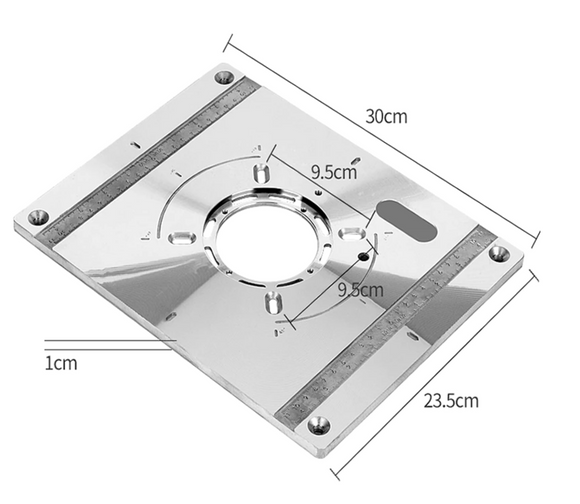 Masa, suport, placa aluminiu pentru prindere oberfreza MODEL 2