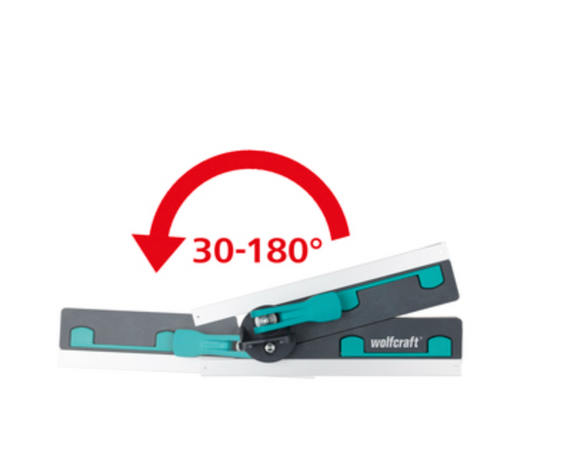 Echer reglabil multifunctional pentru sablonat unghiuri, cu magneti Wolfcraft 6957000