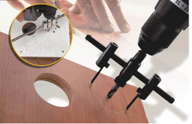 Carota reglabila pt. gauri in lemn, rigips, pt. bormasina, 30-300 mm