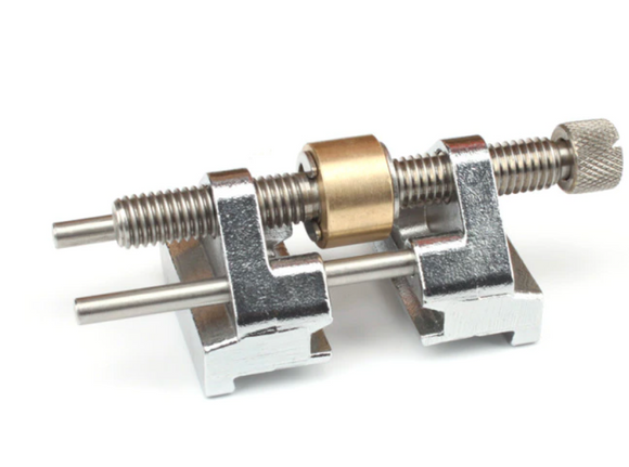 Ghidaj pt. ascutit dalti, rindele, cutite pe piatra, cu rulment (rola otel sau alama)