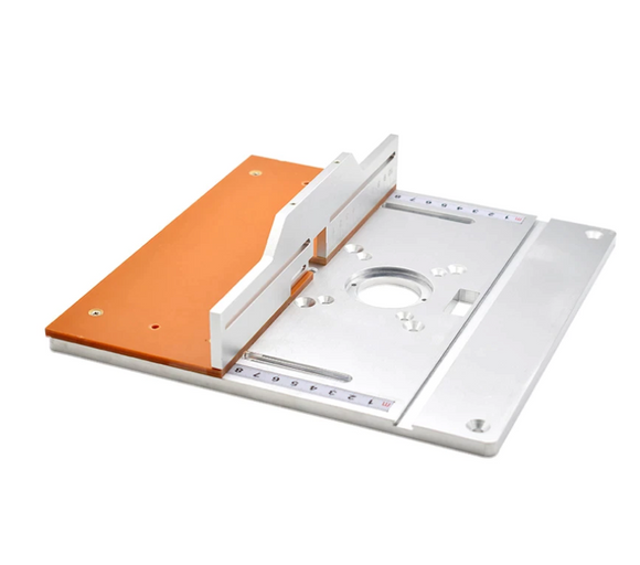 Masa, placa, suport inversat, aluminiu, pentru oberfreza de mana, cu ghidaj