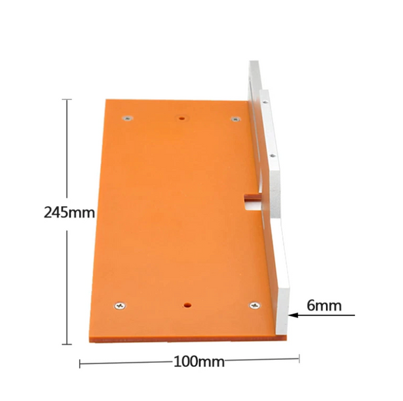 Masa, placa, suport inversat, aluminiu, pentru oberfreza de mana, cu ghidaj