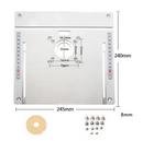 Masa, placa, suport inversat, aluminiu, pentru oberfreza de mana, cu ghidaj-3