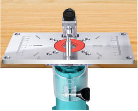 Placa, suport aluminiu pt masa, inversat, pentru oberfreza MICA