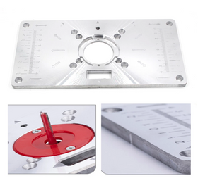 Placa, suport aluminiu pt masa, inversat, pentru oberfreza MICA - 0