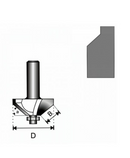 Freza lemn 35.5 mm (coada 8 mm) 07F102B pt. muchii, sanfrenare-2