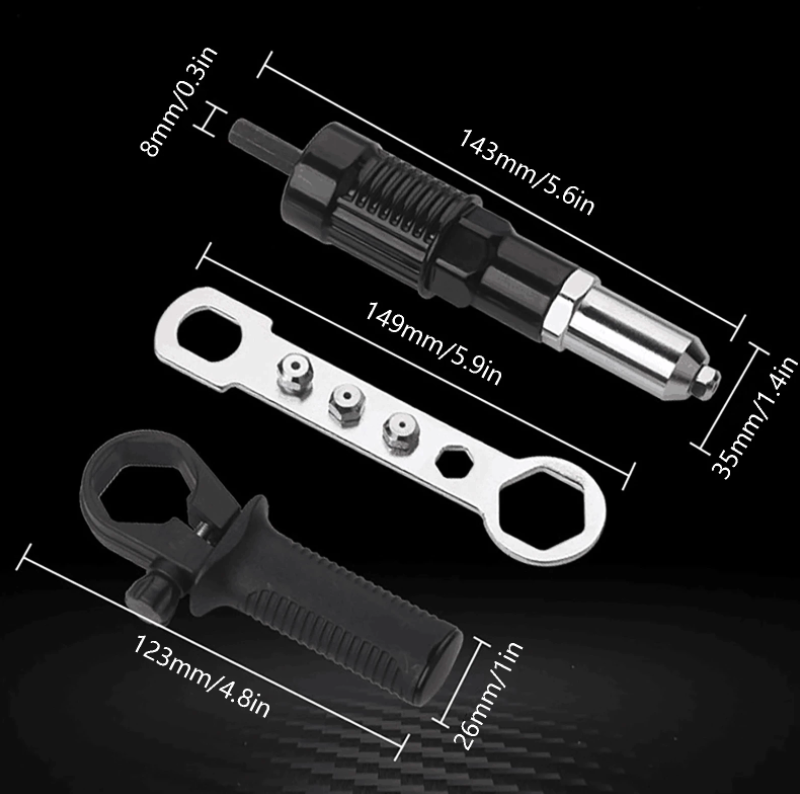 Adaptor de nituit pentru masina infiletat, gaurit, bormasina, autofiletanta
