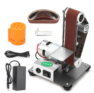 Slefuitor cu banda electric 220V, pentru banc, turatie variabila, multifunctional - 0
