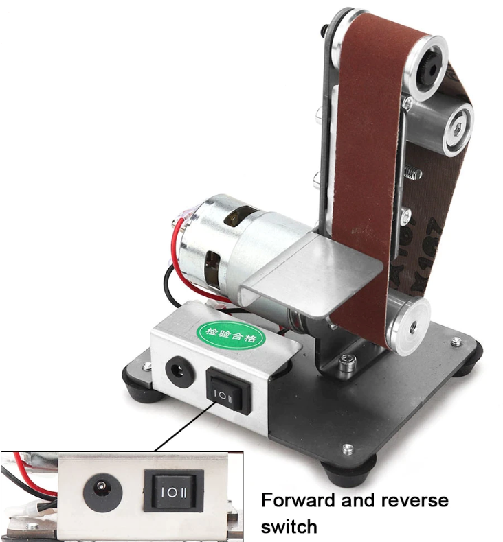 Slefuitor cu banda electric 220V, pentru banc, turatie variabila, multifunctional