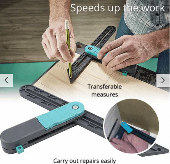 Echer multifunctional RULERO cu rigla, copiator unghiuri