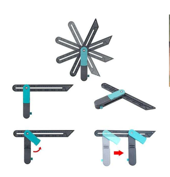 Echer multifunctional RULERO cu rigla, copiator unghiuri