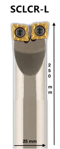 Suport pentru pastila / cutit strung, cap dublu, interior, pt. CCMT (S25S-SCLCR09-L)