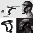 Masca de protectie CU FILTRU PM2.5, tip viziera, pe toata fata, flexibila, filtre inlocuibile + 2x filtre-3