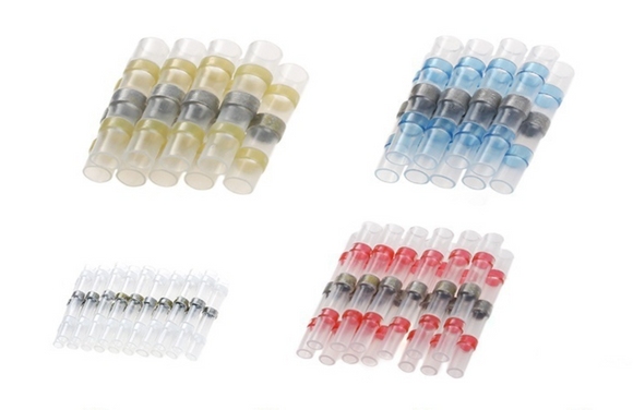 Set x100 Conectori Termocontractibili Impermeabili cu Cositorire Pt. Fire