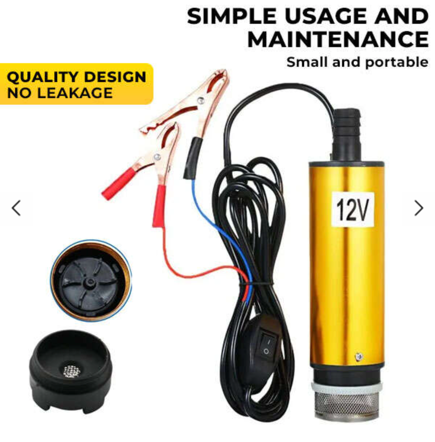 Pompa de transfer lichide (combustibil, ulei, apa) portabila, la 12V, 12l/min