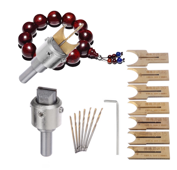 Set cu 16x accesorii pentru confectionat margele lemn