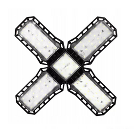 Lampa LED 360 ° fixare in dulie E27, cu 5 laturi, 60W, pliabila