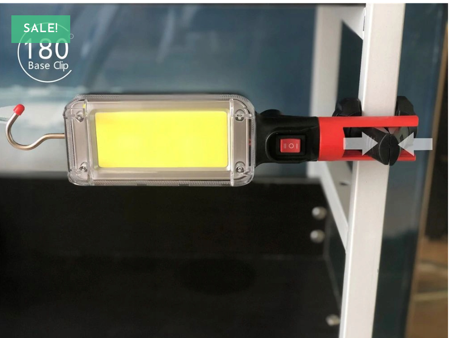 Lampa de lucru LED 3-in-1 cu baterii, cu magnet, incarcare USB - 0
