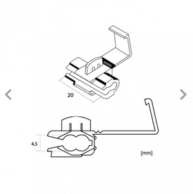 Set 20x Cleme adaugare, prelungire fire, cablu - 4,5 x 20 mm - 0