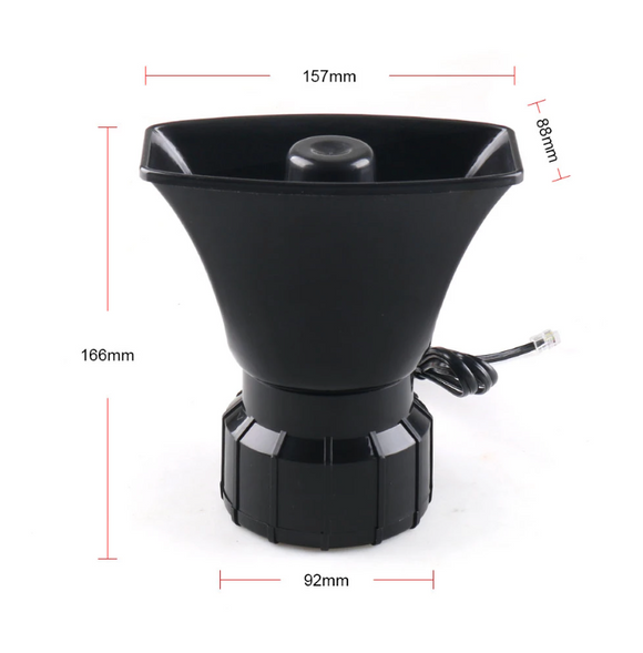 Sirena auto cu megafon si sunete diferite