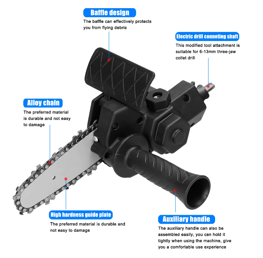 Adaptor tip Drujba pentru masina gaurit, infiletat, bormasina (150 mm)