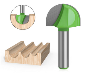 Set 10x freze lemn convexe, pentru caneluri si imbinari ciubar, coada 8mm