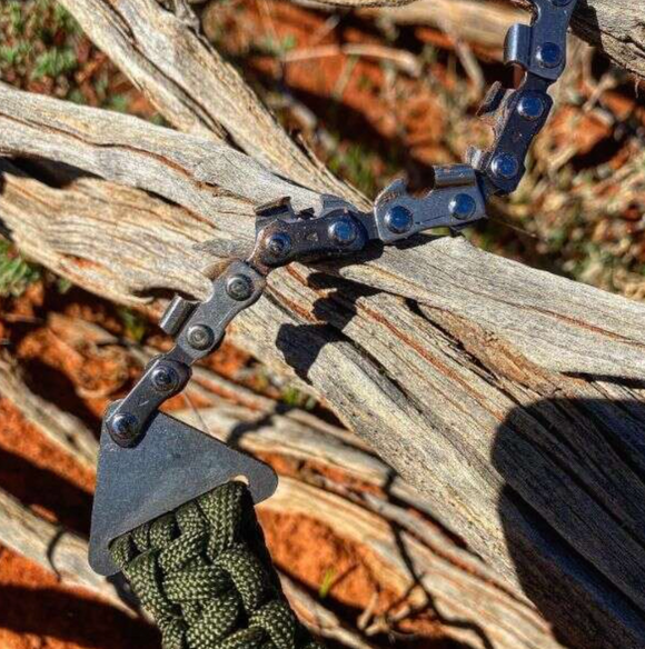 Fierastrau de mana sau buzunar, portabil, cu lant de drujba, 60cm