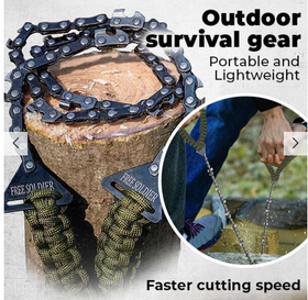 Fierastrau de mana sau buzunar, portabil, cu lant de drujba, 60cm - 0