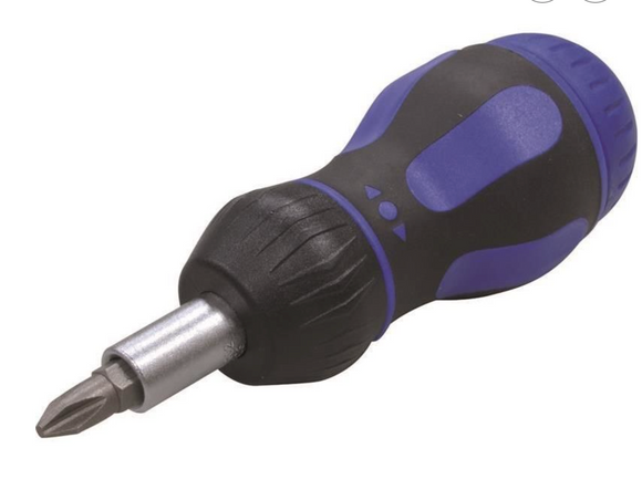 Surubelnita profesionala PROJAHN cu clichet de 1/4" (scurtă) cu compartiment si 7 biti