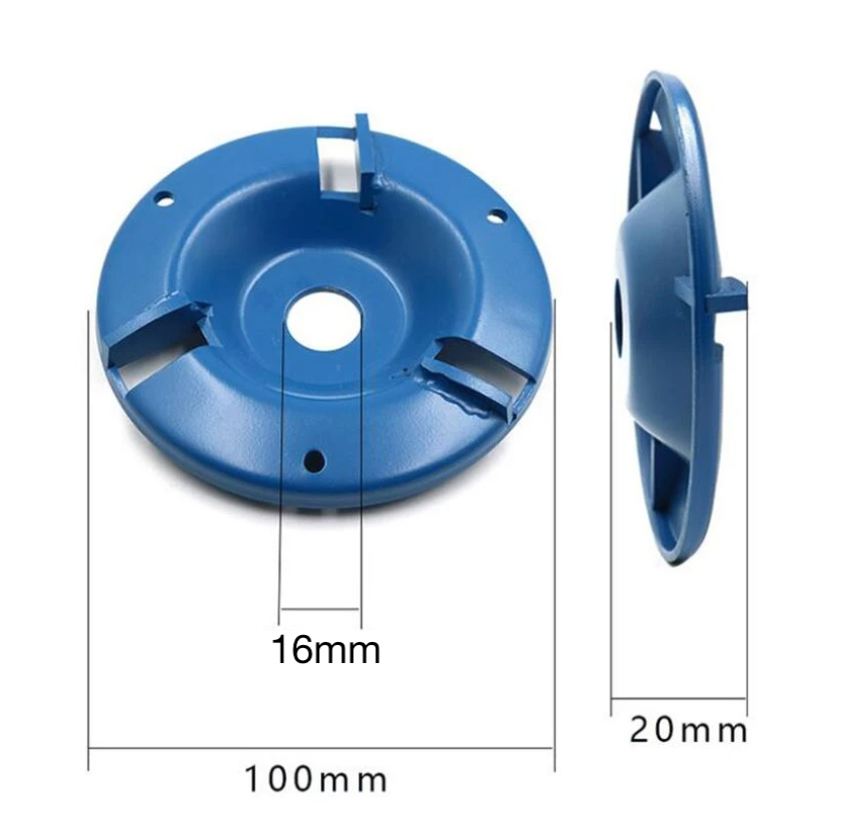 Disc 3 dinti scobit, prelucrat lemn, pt. polizor unghiular, flex, 100mm