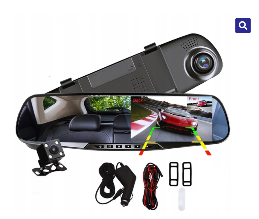 Camera video auto cu oglinda si camera marsarier