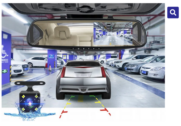 Camera video auto cu oglinda si camera marsarier