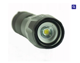 Lanterna tactica cu acumulator, focalizare reglabila incarcare 220v sau auto 12v - 0