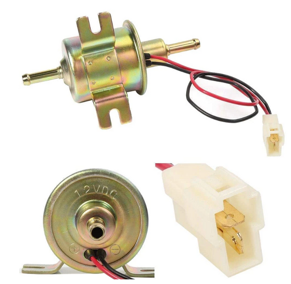 Pompa de combustibil si lichide cu mufa de furtun la capete, 12V (CALITATE INALTA)
